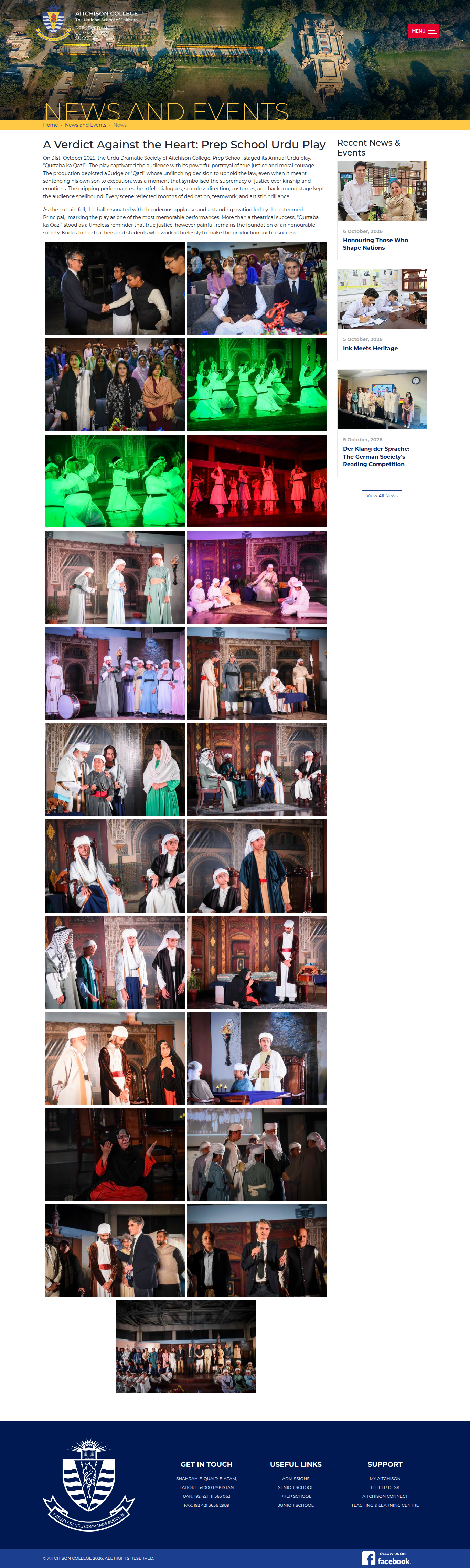 Snapshot of A Verdict Against the Heart: Prep School Urdu Play