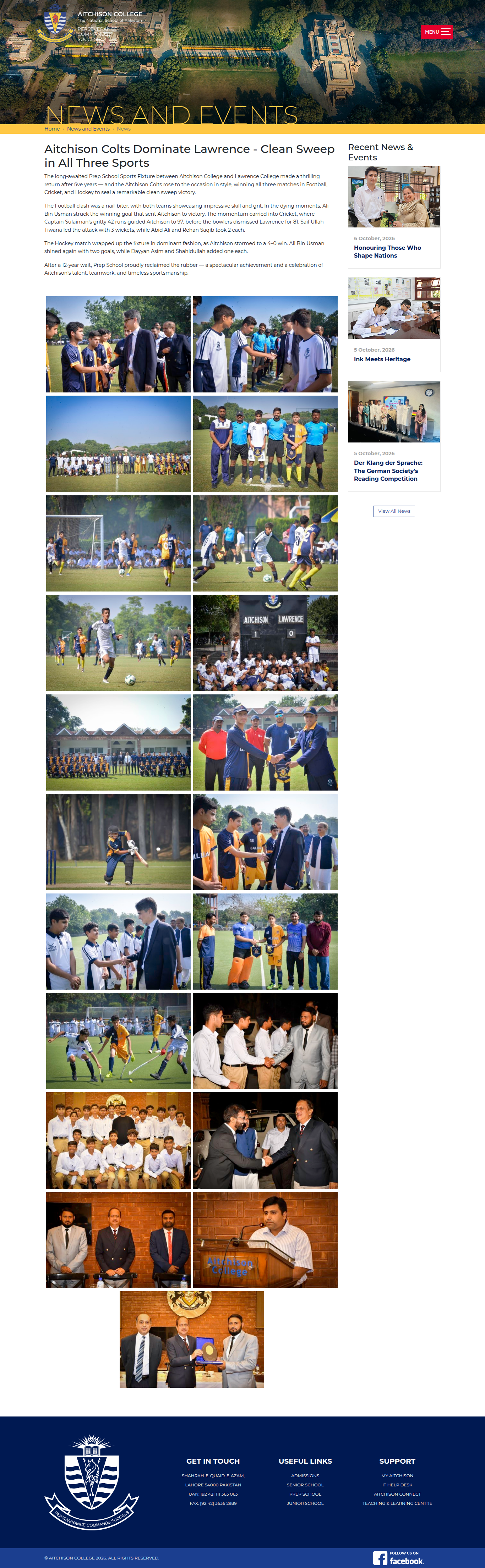 Snapshot of Aitchison Colts Dominate Lawrence - Clean Sweep in All Three Sports