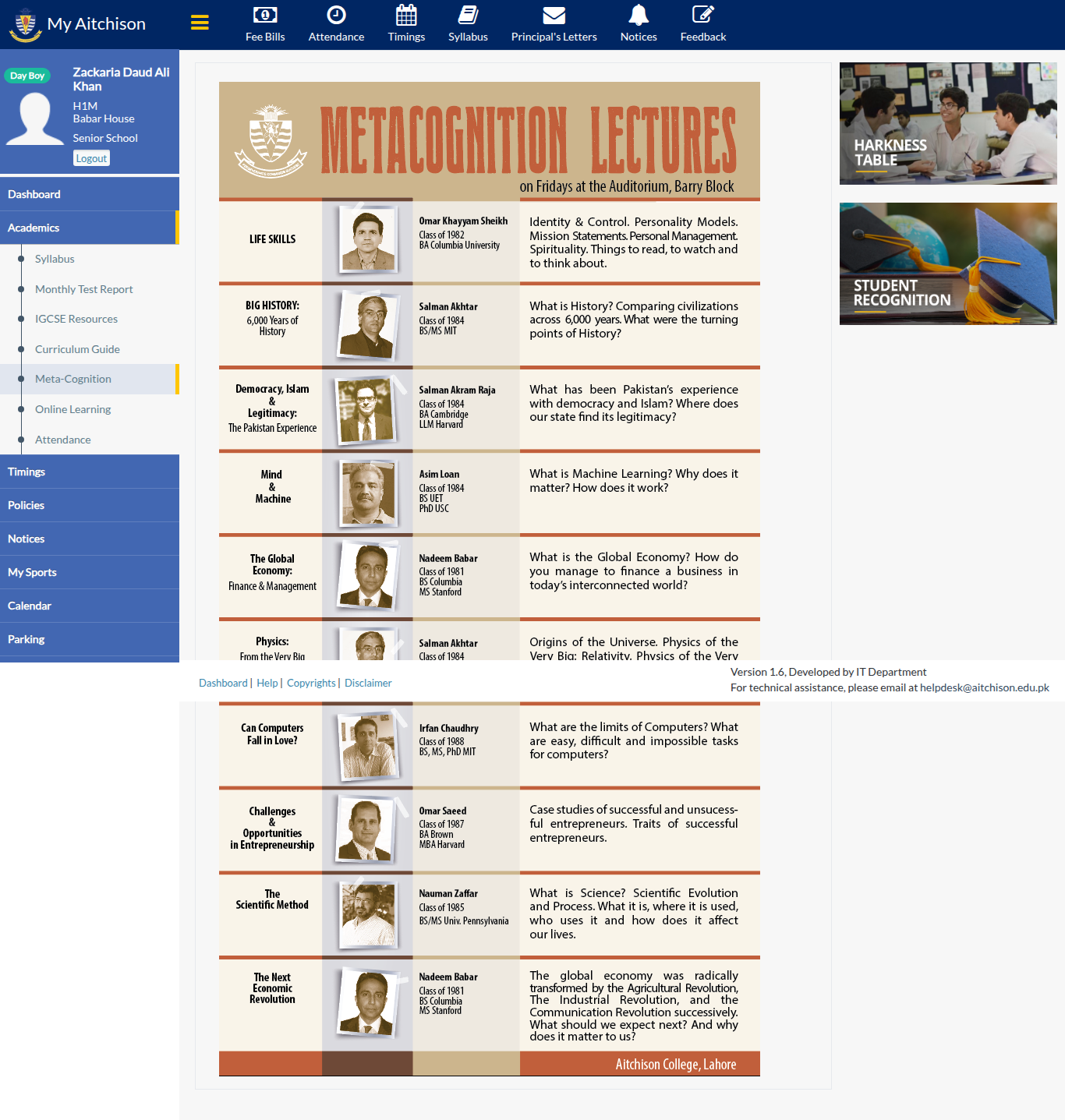 Snapshot of Metacognition Lectures | My Aitchison