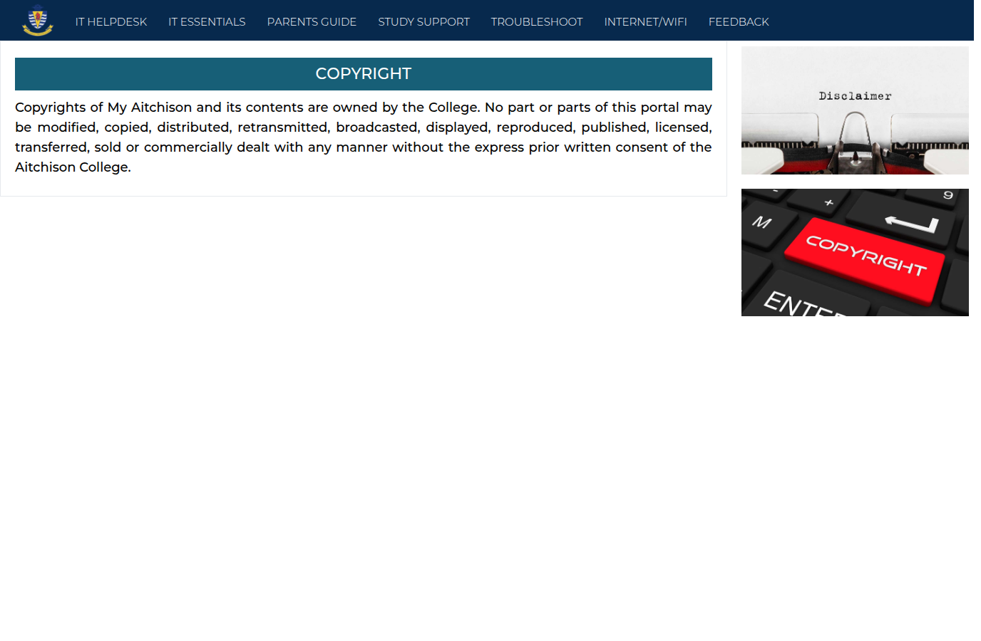 Snapshot of Copyright