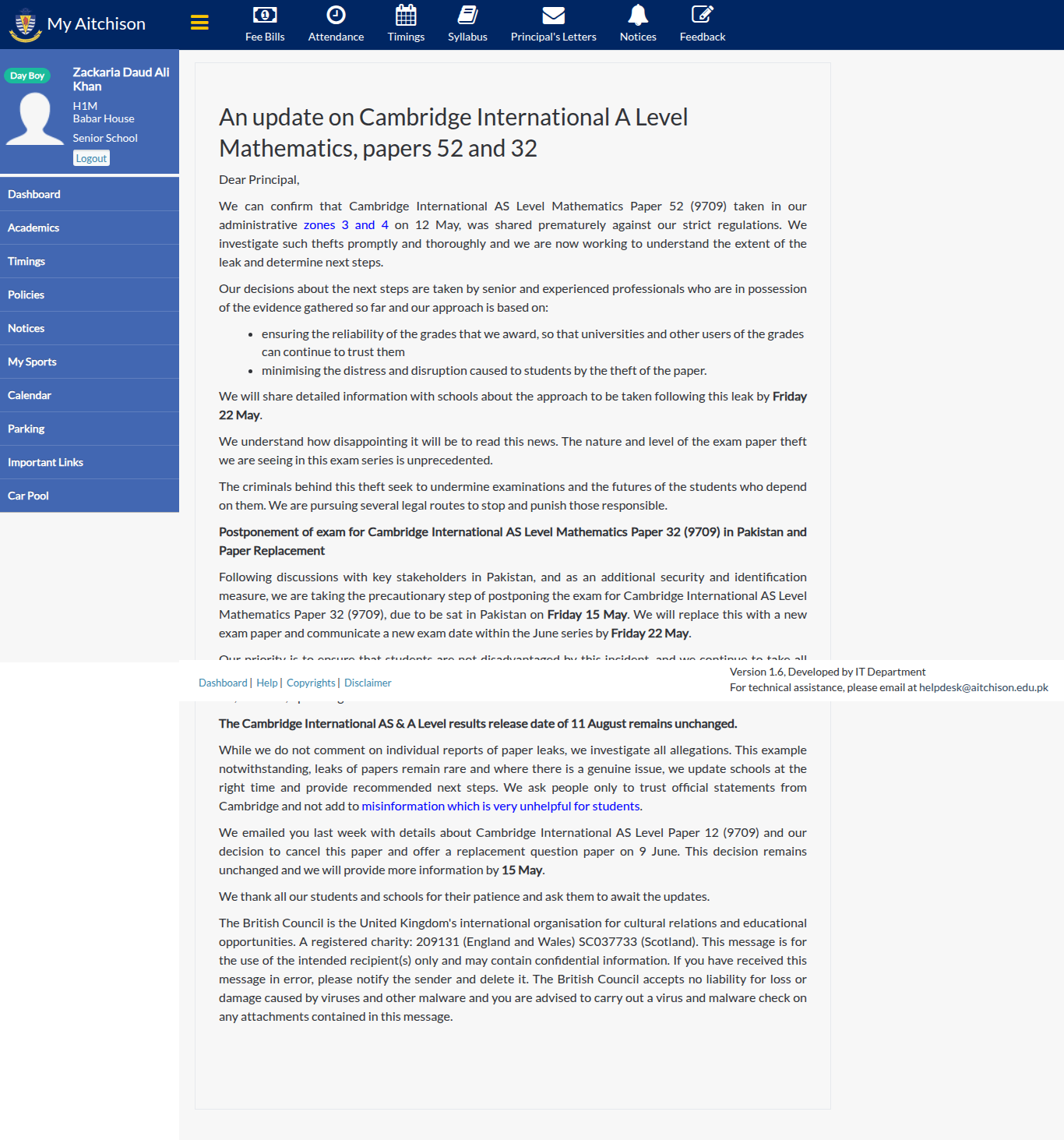 Snapshot of An update on Cambridge International A Level Mathematics, papers 52 and 32
