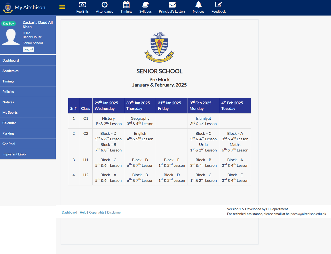 Snapshot of SENIOR SCHOOL