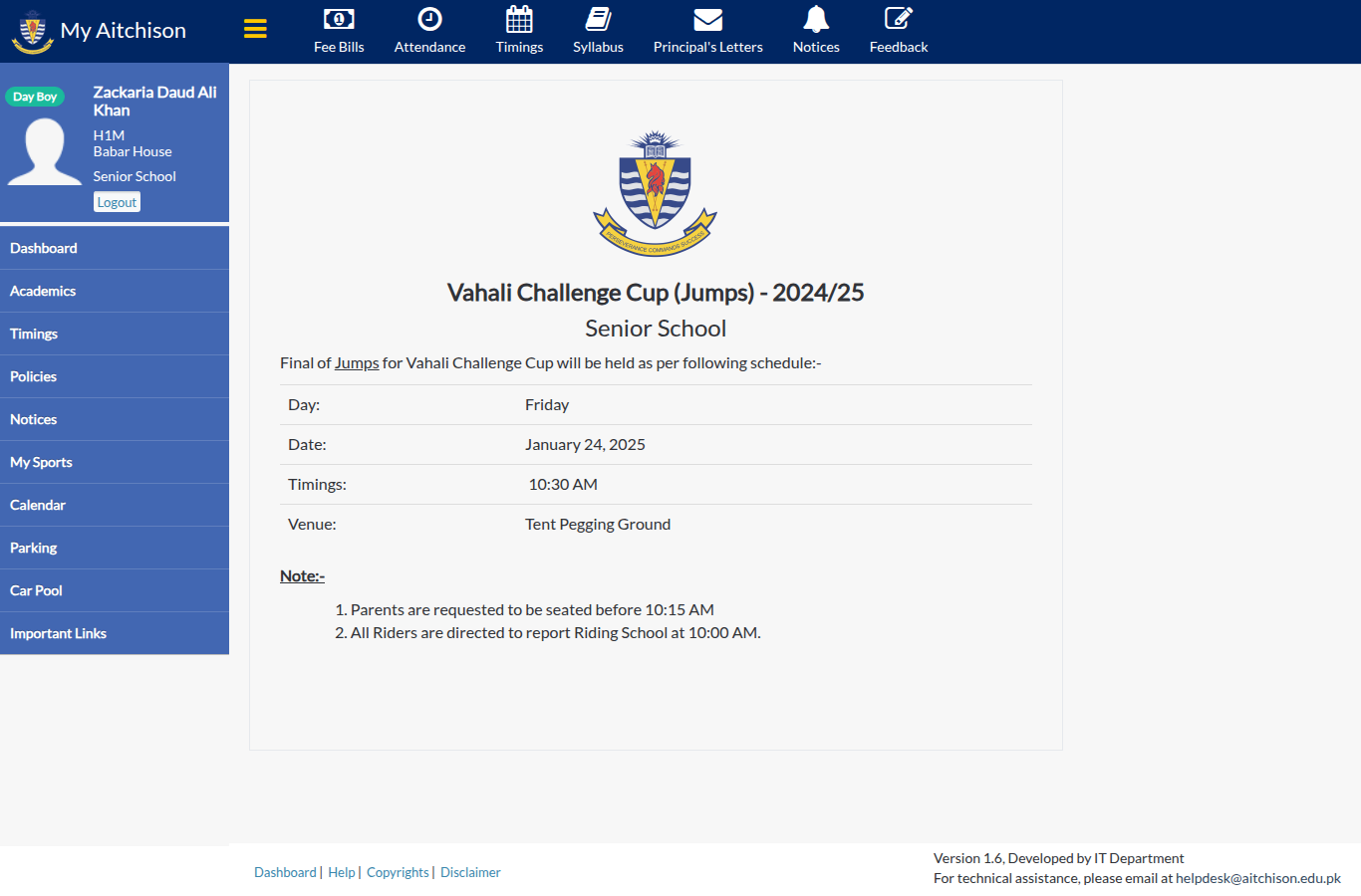 Snapshot of Vahali Challenge Cup (Jumps) - 2024/25