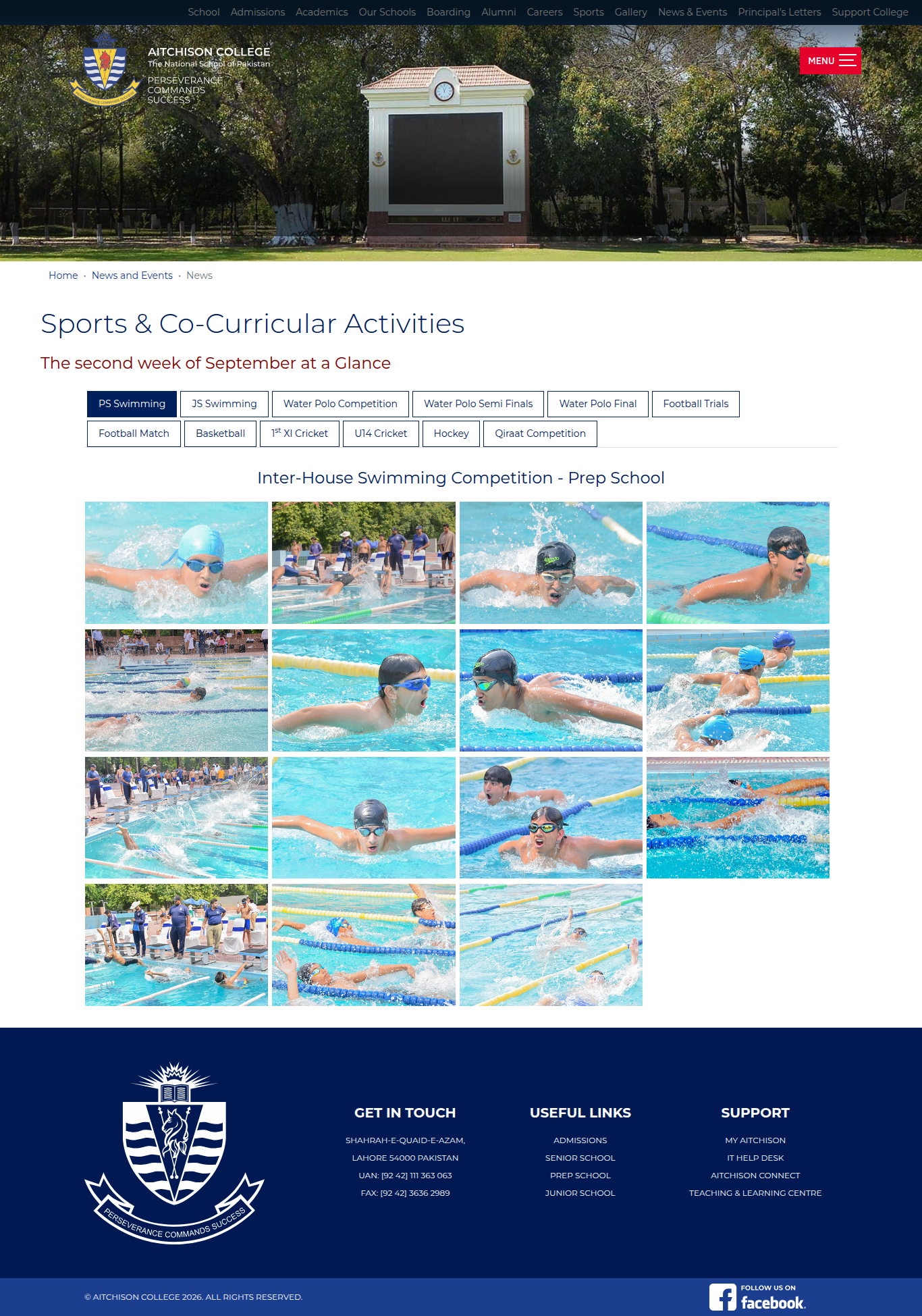 Snapshot of Sports & Co-Curricular Activities