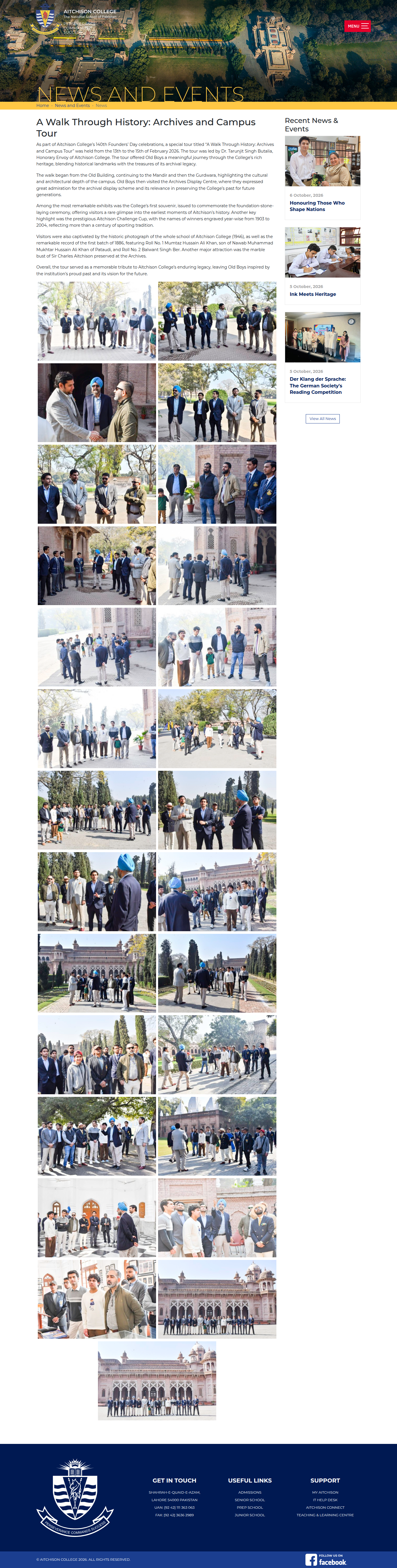 Snapshot of A Walk Through History: Archives and Campus Tour