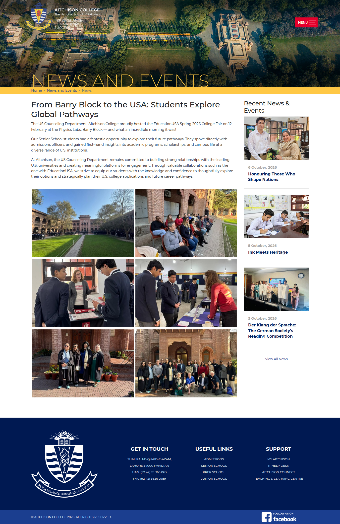 Snapshot of From Barry Block to the USA: Students Explore Global Pathways