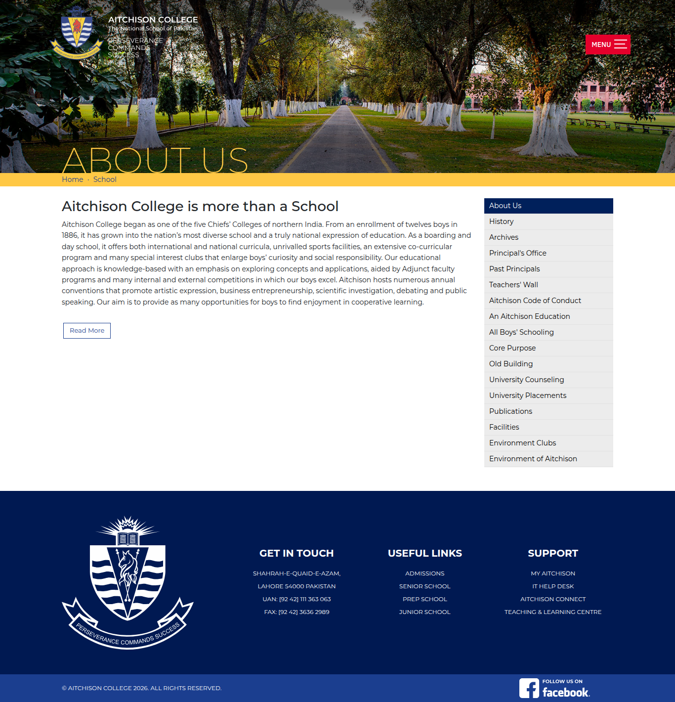 Snapshot of About Us