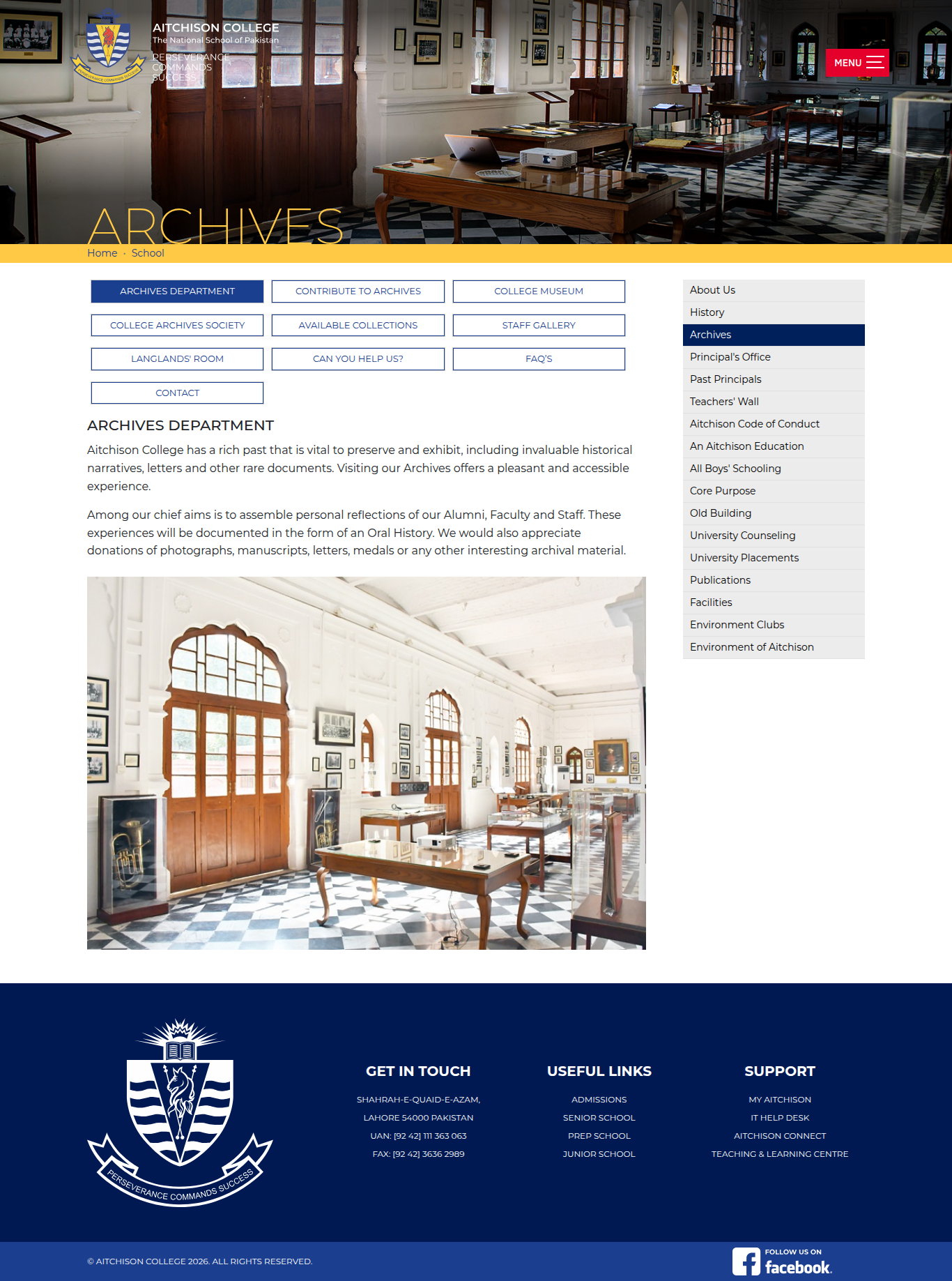 Snapshot of Archives