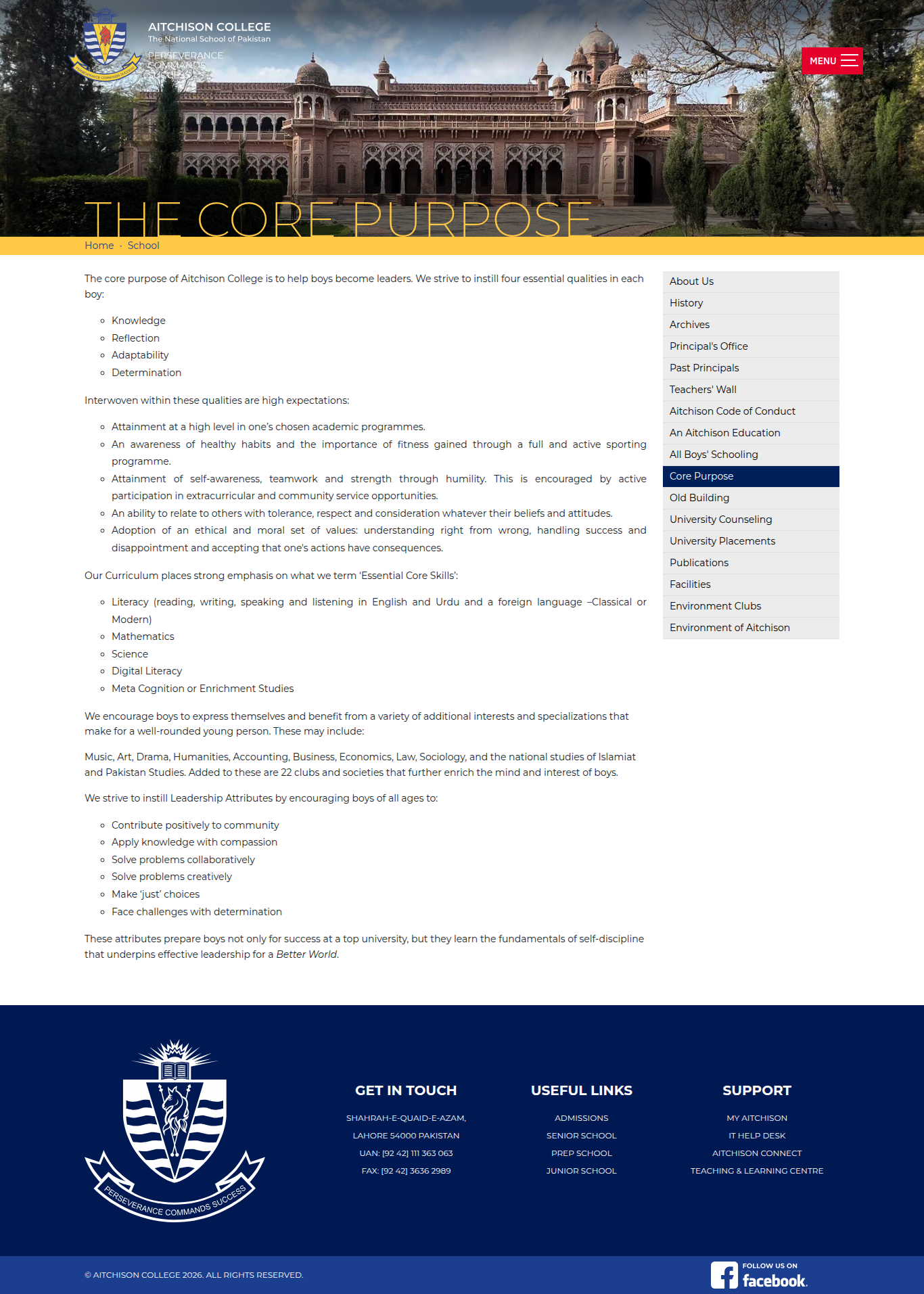 Snapshot of The Core Purpose