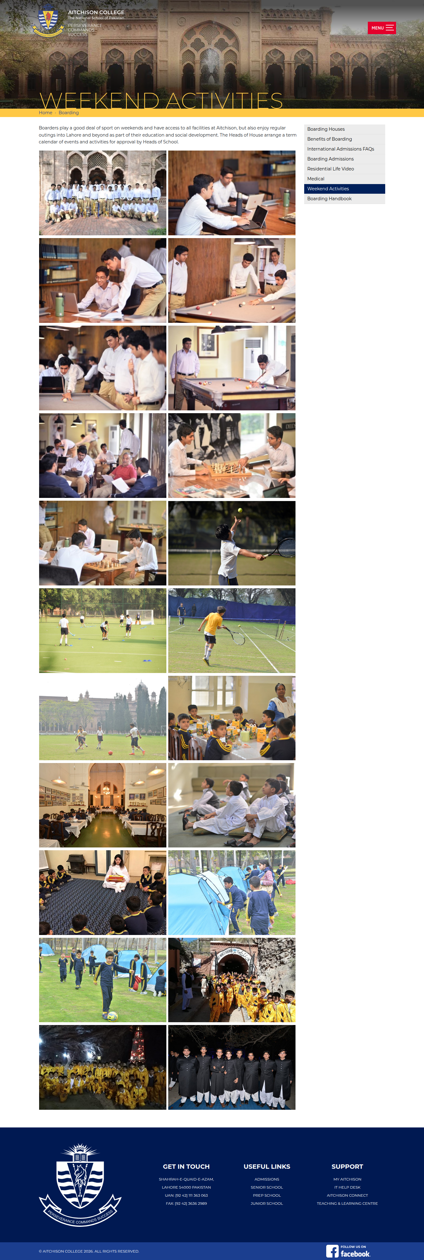 Snapshot of Weekend Activities