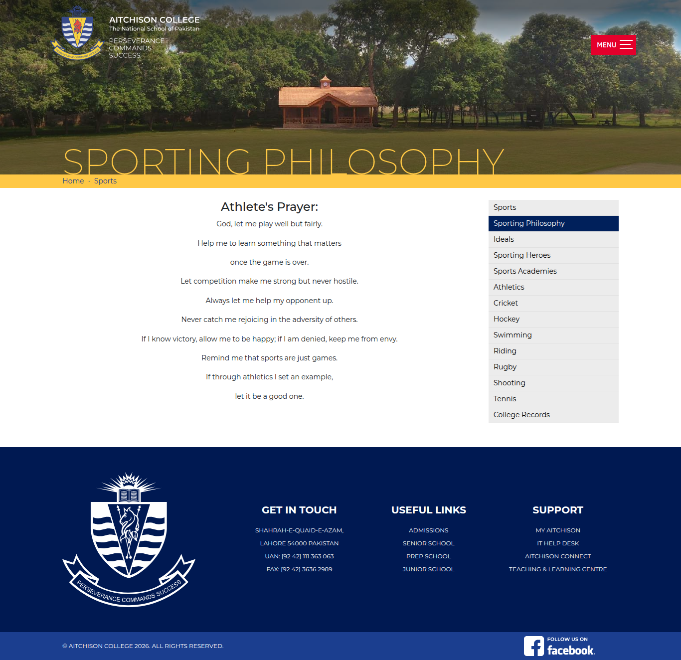 Snapshot of Sporting Philosophy