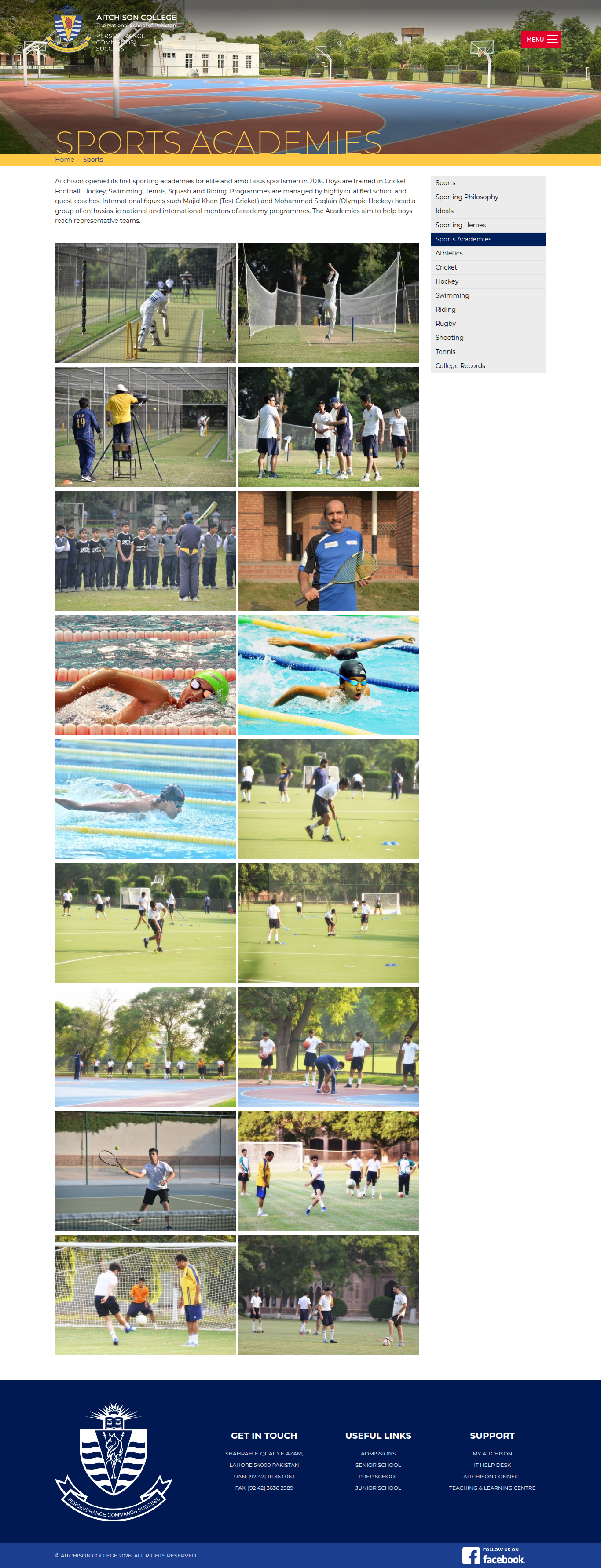 Snapshot of Sports Academies