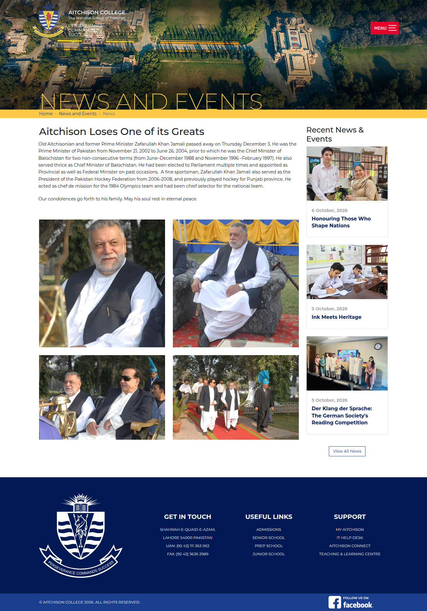 Snapshot of Aitchison Loses One of its Greats