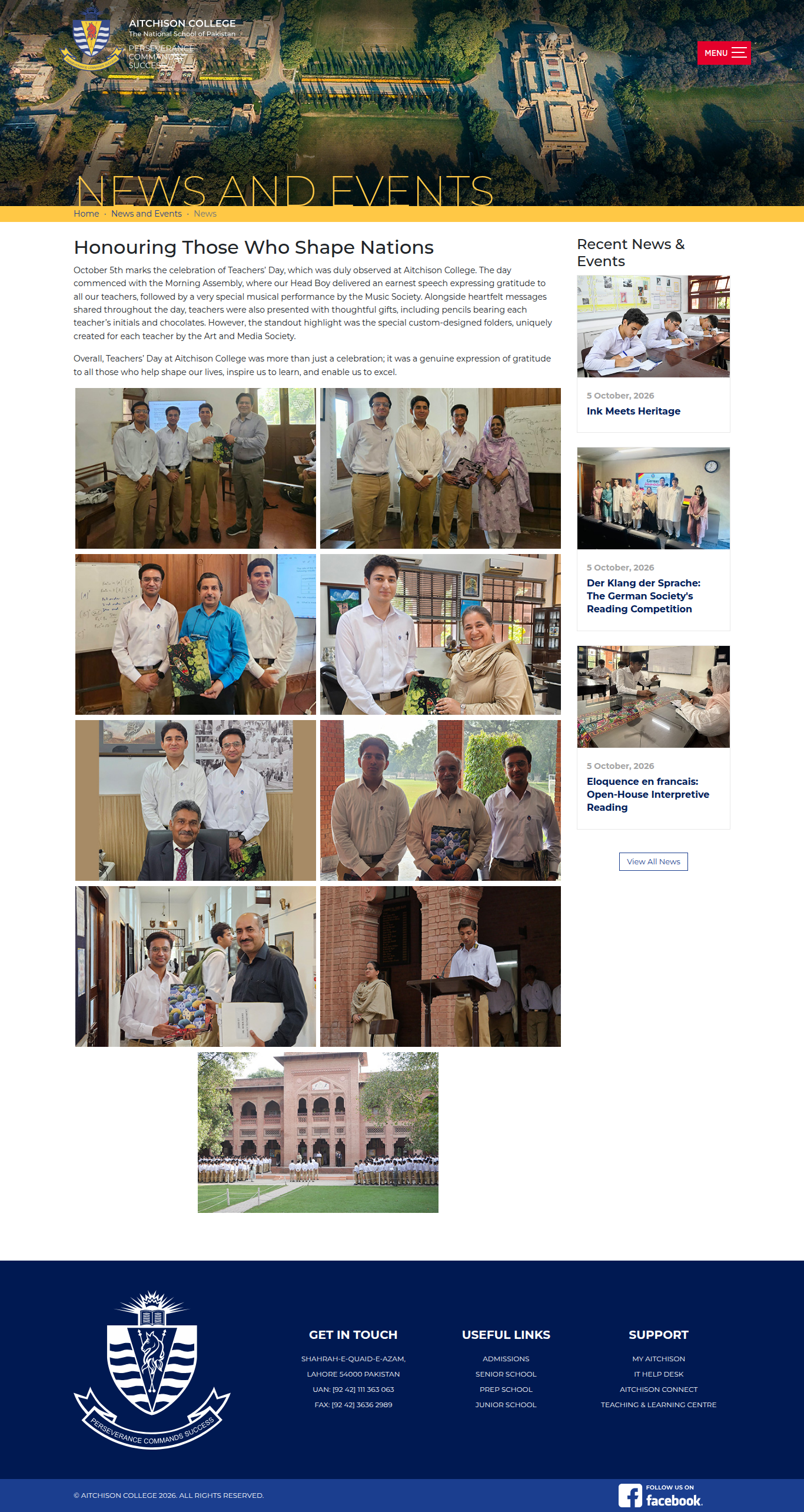 Snapshot of Honouring Those Who Shape Nations