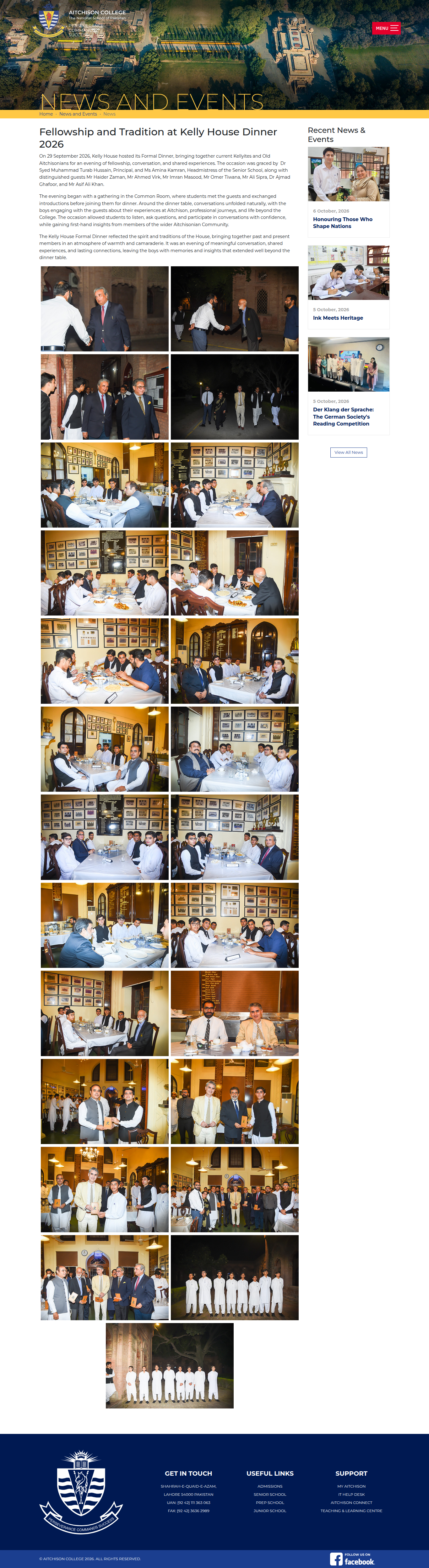 Snapshot of Fellowship and Tradition at Kelly House Dinner 2026
