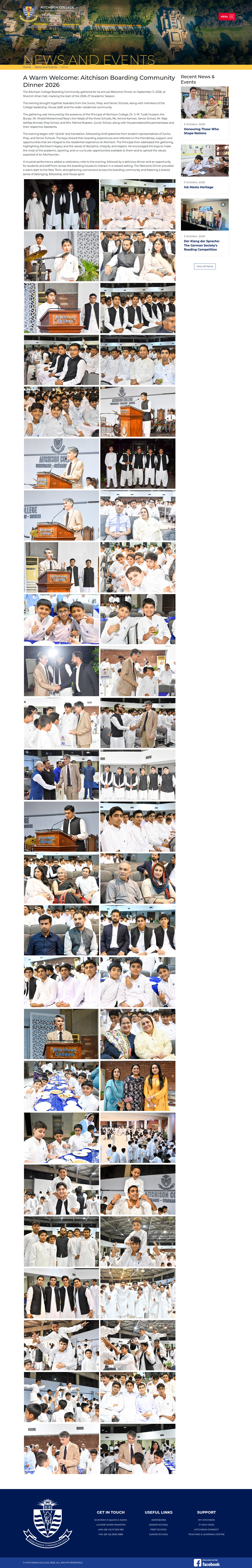 Snapshot of A Warm Welcome: Aitchison Boarding Community Dinner 2026