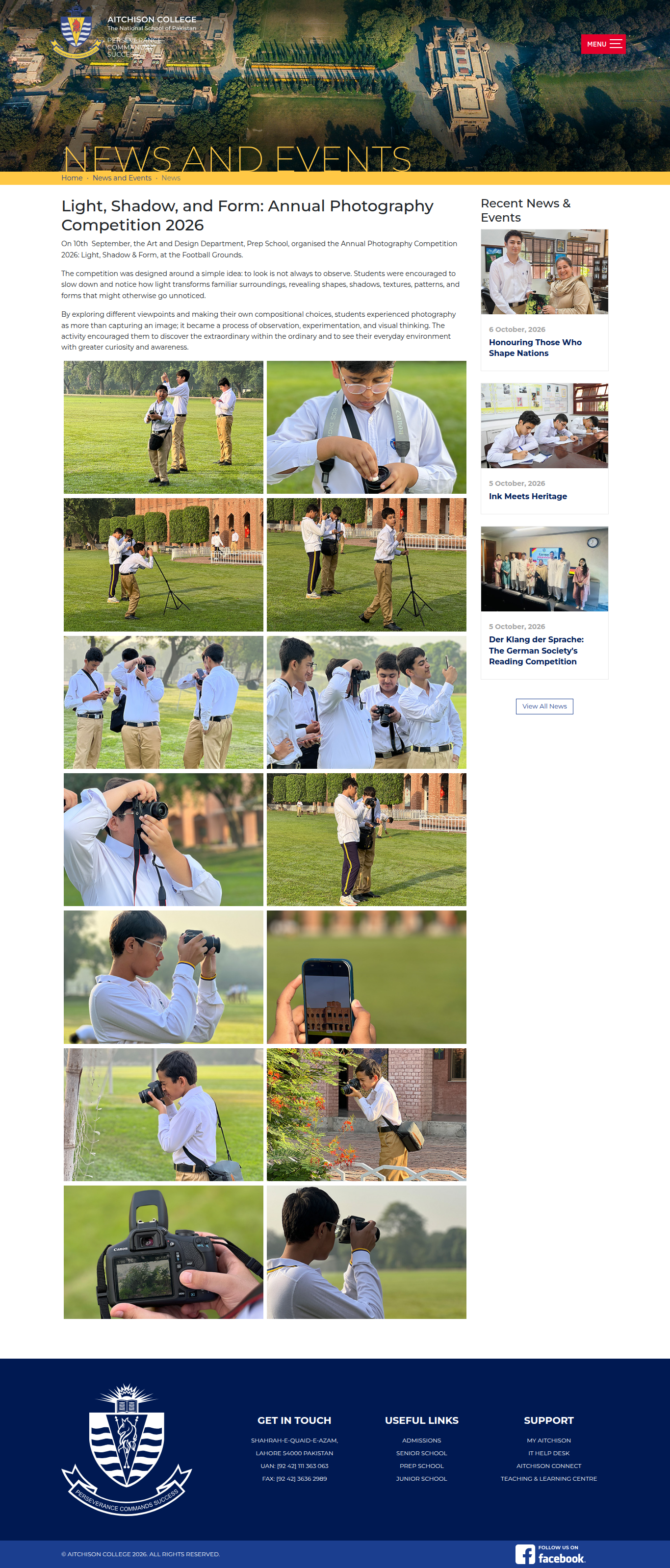 Snapshot of Light, Shadow, and Form: Annual Photography Competition 2026