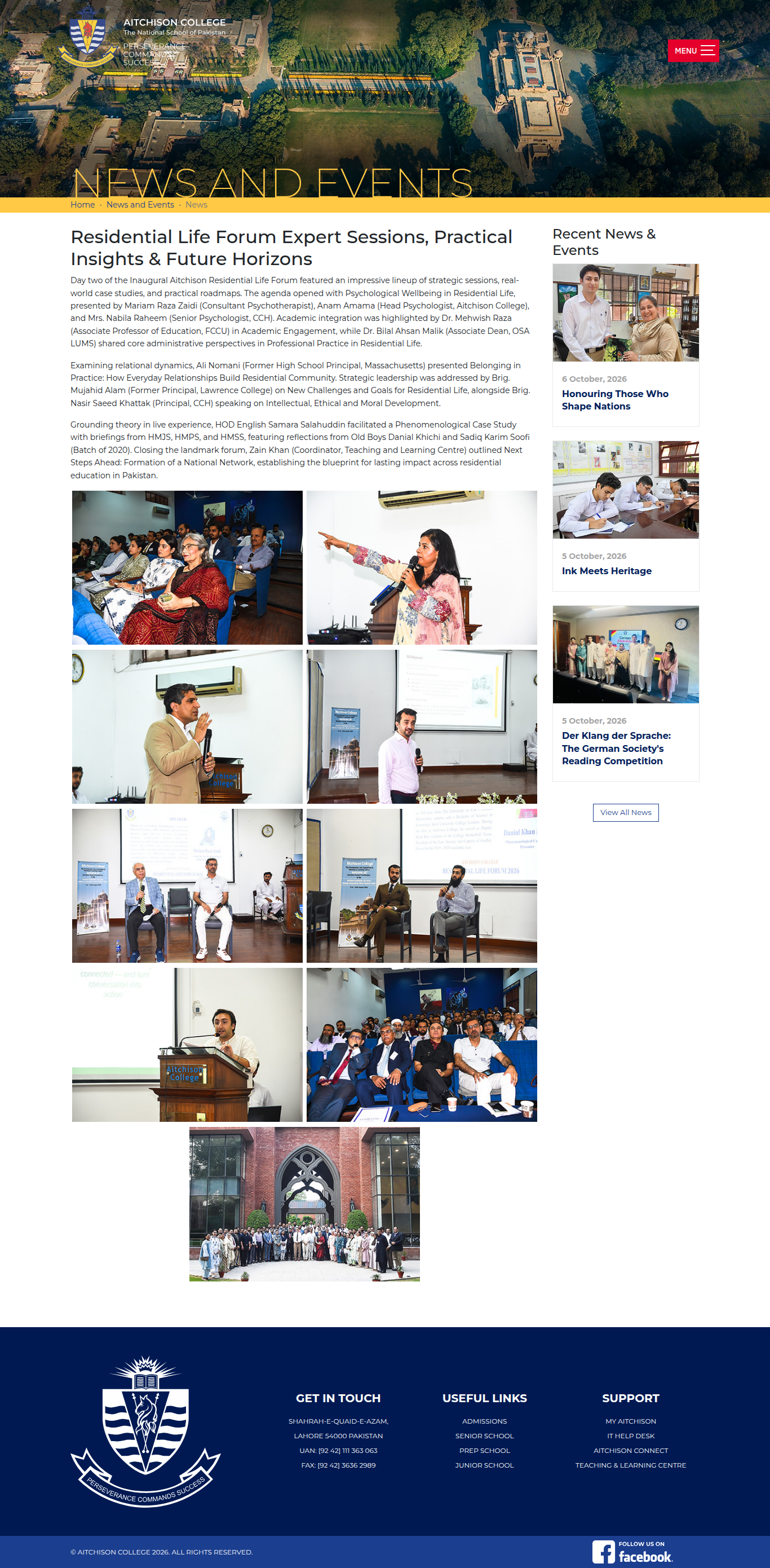 Snapshot of Residential Life Forum Expert Sessions, Practical Insights & Future Horizons