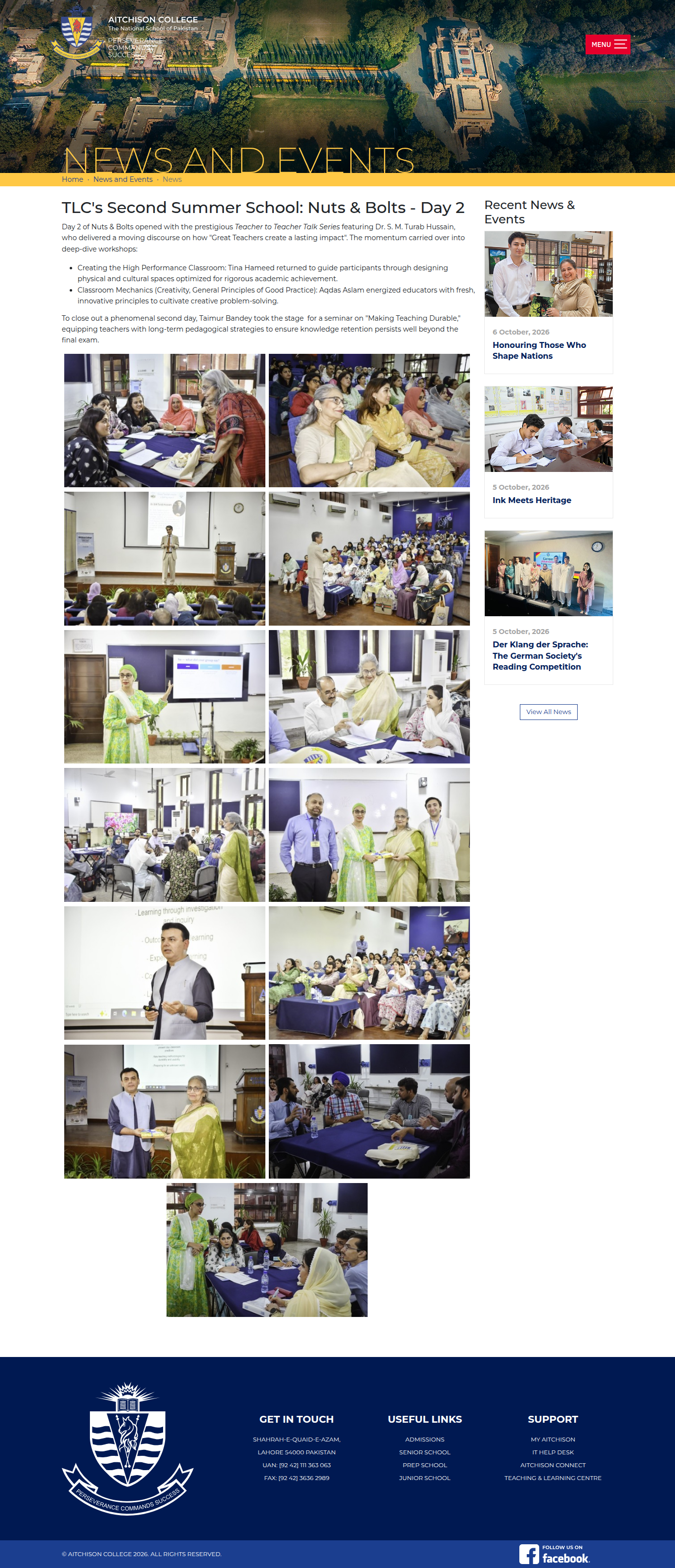 Snapshot of TLC's Second Summer School: Nuts & Bolts - Day 2