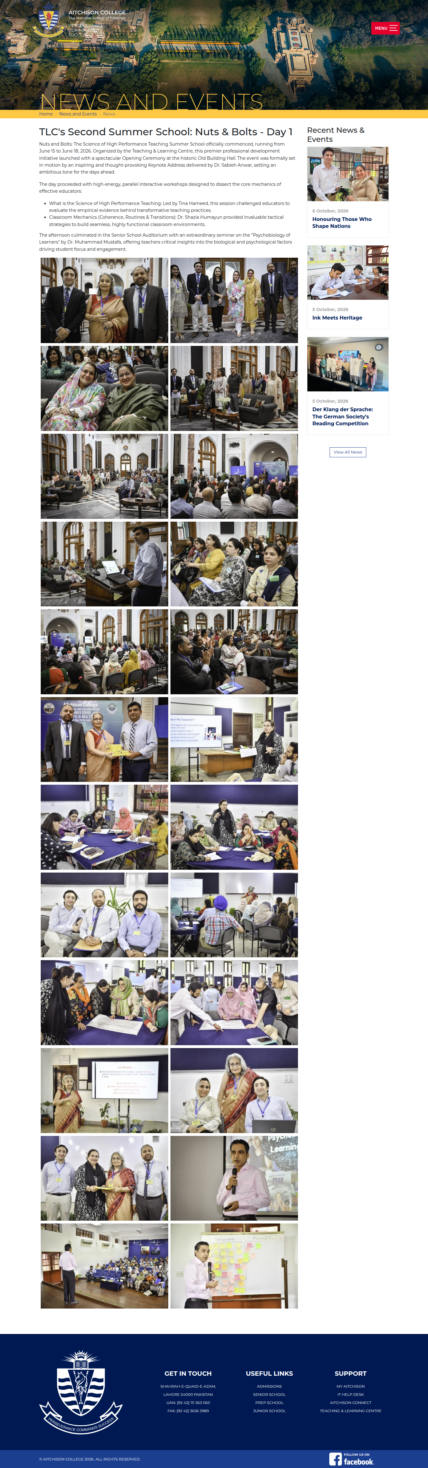 Snapshot of TLC's Second Summer School: Nuts & Bolts - Day 1