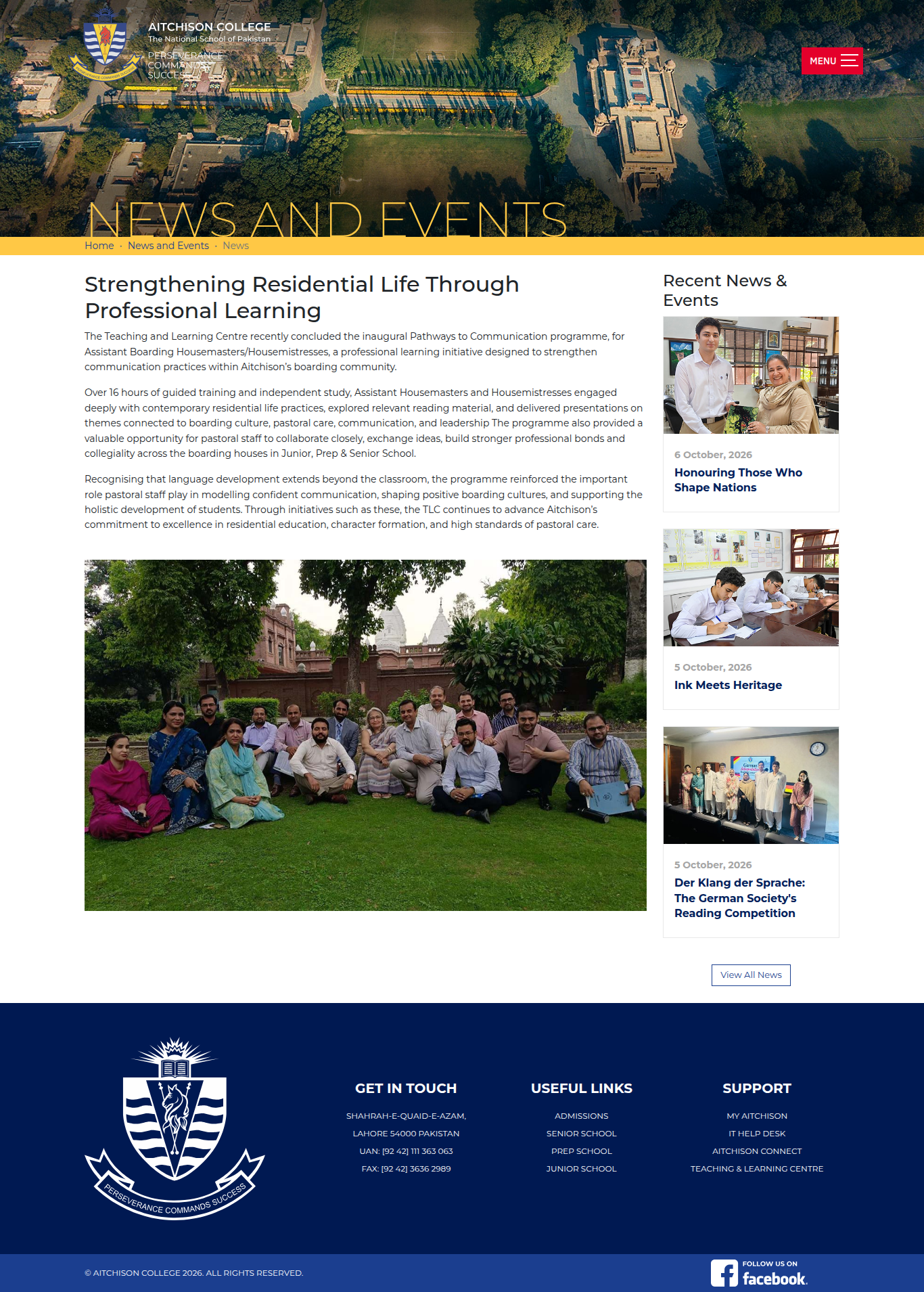 Snapshot of Strengthening Residential Life Through Professional Learning