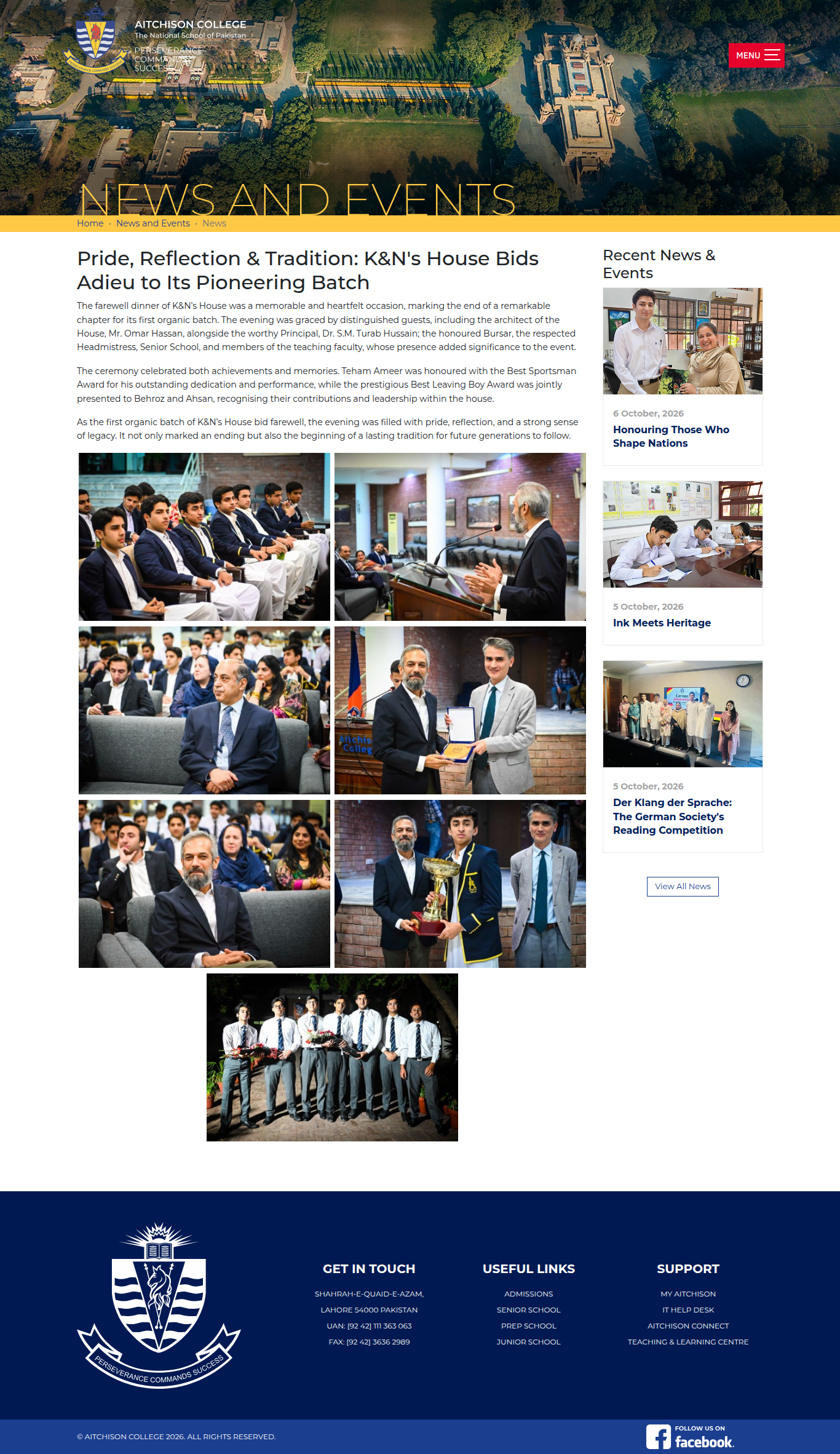 Snapshot of Pride, Reflection & Tradition: K&N's House Bids Adieu to Its Pioneering Batch