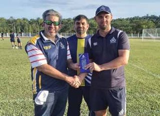 Mr. Umer Zaman (Games Master) with Mr. Ben (Director Sports Marlborough College)