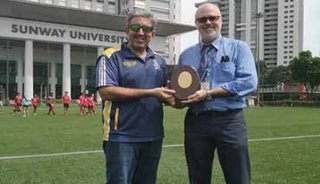 Mr. Umer Zaman with Mr. Heath Kondro (Principal Sunway University)