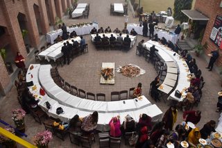 Prep School Staff Having Breakfast