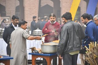 Prep School Staff Having Breakfast