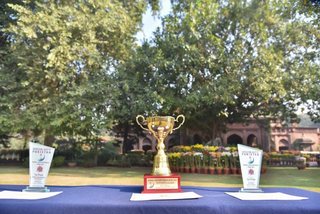 Principal Congratulates the Gardens Staff for 1st Placings in the Flower Show
