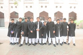 Prep School Boys collecting things for flood refugees