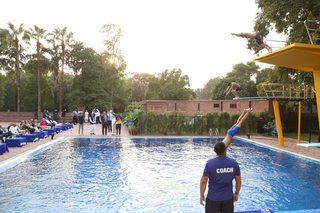 Aitchison Opens New Mrs. Sajida Imtiaz Diving Pool