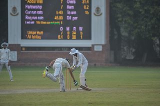 Punjab College narrow victory over Ist XI. 186 for 5 defeated 9 for 173. 30 Over Match played on MCG.
