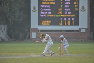 Punjab College narrow victory over Ist XI. 186 for 5 defeated 9 for 173. 30 Over Match played on MCG.