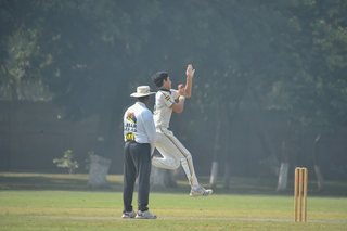 Punjab College narrow victory over Ist XI. 186 for 5 defeated 9 for 173. 30 Over Match played on MCG.