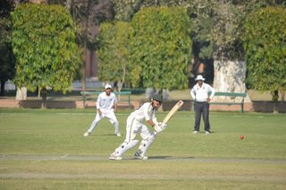Punjab College narrow victory over Ist XI. 186 for 5 defeated 9 for 173. 30 Over Match played on MCG.