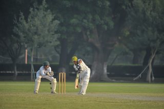 Punjab College narrow victory over Ist XI. 186 for 5 defeated 9 for 173. 30 Over Match played on MCG.