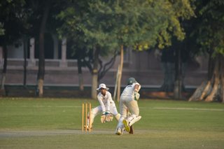 Punjab College narrow victory over Ist XI. 186 for 5 defeated 9 for 173. 30 Over Match played on MCG.