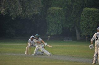 Punjab College narrow victory over Ist XI. 186 for 5 defeated 9 for 173. 30 Over Match played on MCG.