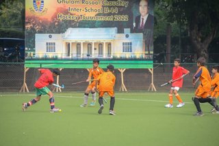 Hockey Colts Open Dr. G.R. Chaudhry Inter-School Hockey Competition with 7-0 Victory