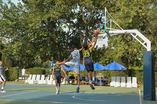 Big Crowd Sees Aitchison Senior Basketballers Too Strong for Cadet College Hasan Abdal
