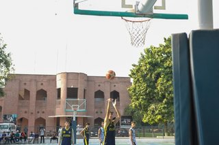 Big Crowd Sees Aitchison Senior Basketballers Too Strong for Cadet College Hasan Abdal