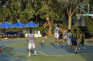 Big Crowd Sees Aitchison Senior Basketballers Too Strong for Cadet College Hasan Abdal
