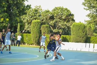 Big Crowd Sees Aitchison Senior Basketballers Too Strong for Cadet College Hasan Abdal