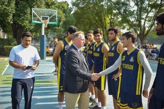 Big Crowd Sees Aitchison Senior Basketballers Too Strong for Cadet College Hasan Abdal