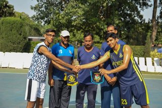 Big Crowd Sees Aitchison Senior Basketballers Too Strong for Cadet College Hasan Abdal