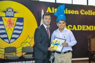 Board Member Mian Khalid Rehman, Chief Guest at Junior Academic Day, Encourages Boys To Make The Most Of Aitchison.