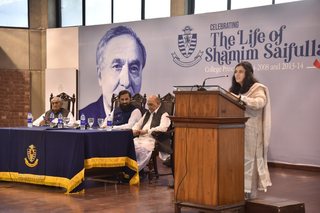Aitchison honours Shamim Khan at Memorial Service