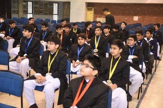 Headmaster of Prep School Awards Swimming Prizes
